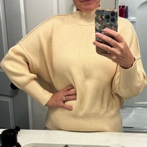 Altar'd State Cream Turtleneck Sweater
